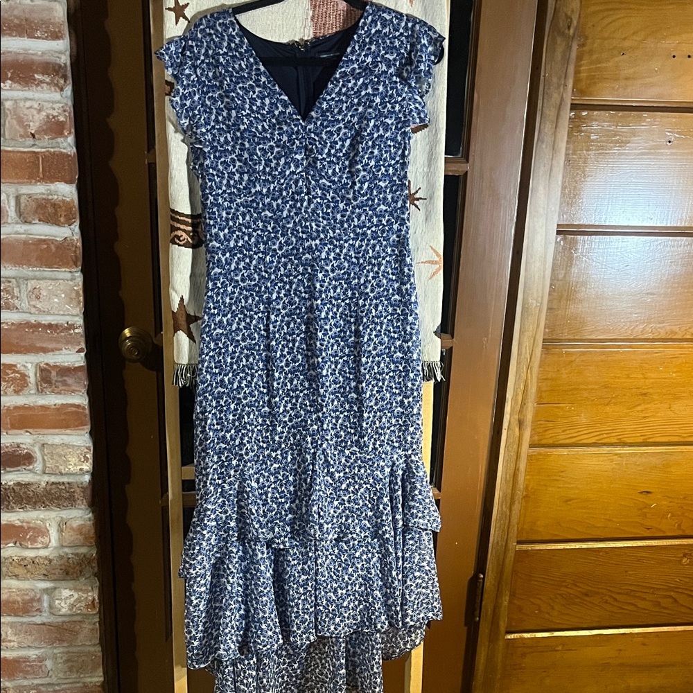 Floral Blue Women's Dress